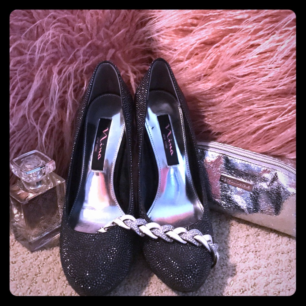 Black Nina Heels